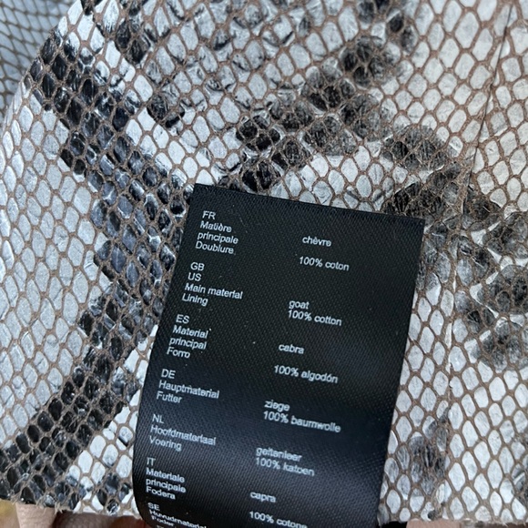 Maje Leather skirt Snakeskin pattern Size 40 (8/10) - Picture 6 of 8